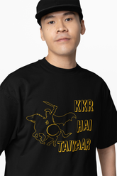 KKR Hai Taiyar Oversized T-Shirts